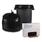 Boardwalk 33 gal Trash Bags, 39 in x 33 in, Super Extra Heavy-Duty, 1.6 Mil, Black, 100 PK BWK 520 - alternate 2